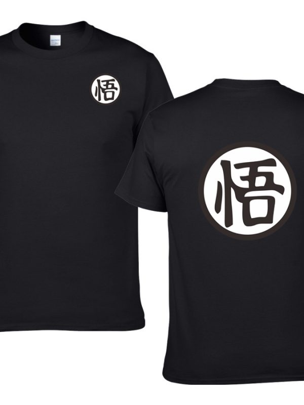 Casual Men Short Sleeve Shirt Cotton High Quality Male T-Shirts Anime Tops Tees