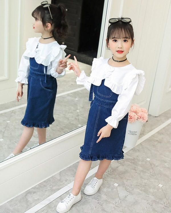 Girls' Super Western Style Suit Skirt Autumn Clothes