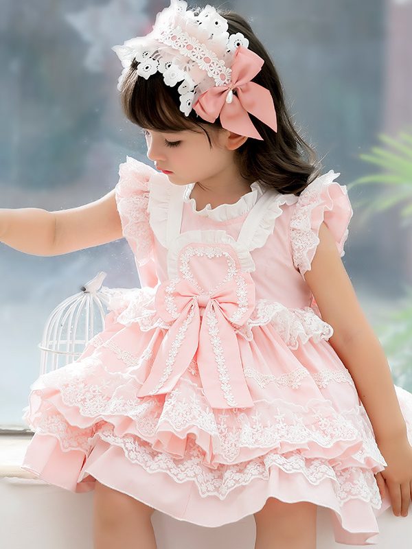 فستان الأميرة للفتيات بأكمام قصيرة