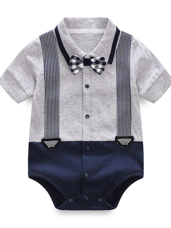 Stylish Baby Male Summer One-piece Clothes