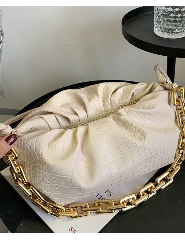 Folding One-shoulder Thickened Chain Messenger Handbag