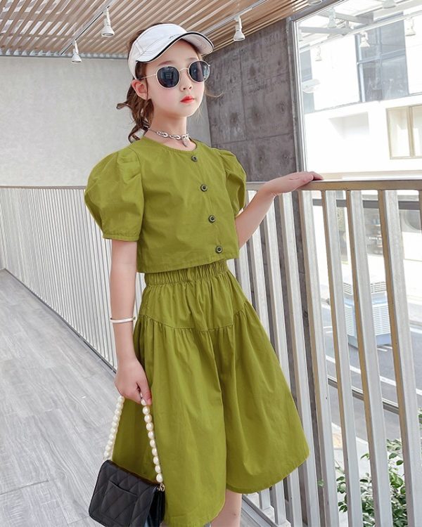 ملابس أطفال كبيرة للبنات على الطراز الكوري، أزياء غربية عصرية، موضة المشاهير على الإنترنت