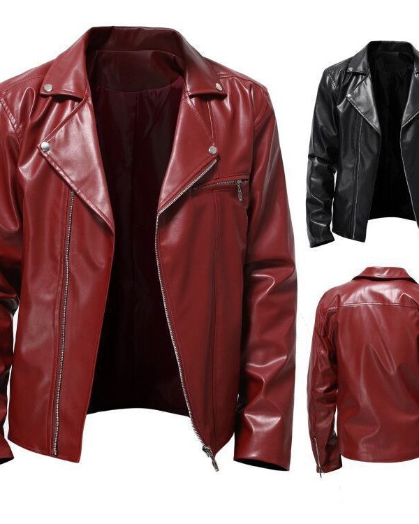 Men's Leather Clothing Trend Spring And Autumn New Leather Jackets