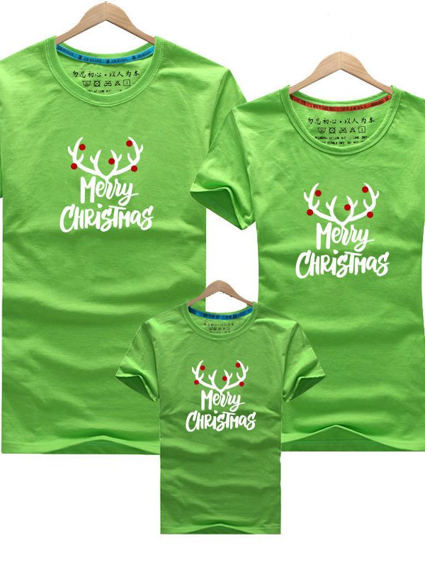 English deer head family dress