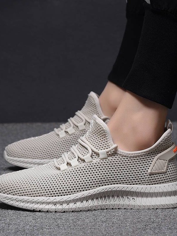 حذاء رياضي كاجوال منسوج قابل للتنفس للرجال