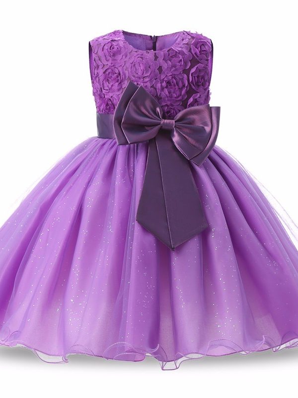 فستان الأميرة لفتاة الزهور الصيفي من توتو لحفلات الزفاف وأعياد الميلاد