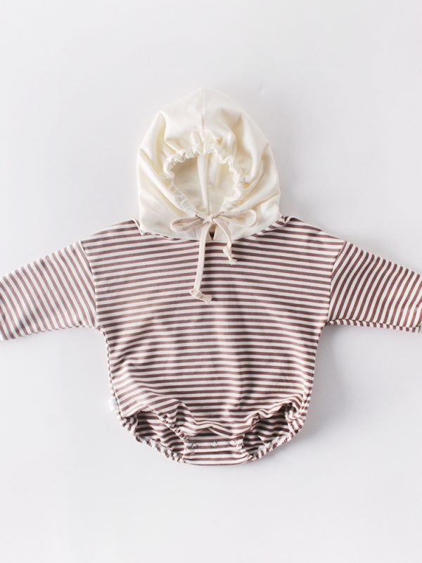 ملابس أطفال خريفية مخططة بغطاء رأس من قطعة واحدة ومقوسة ومقوسة ومقوسة ومقوسة ومقوسة ومقوسة ومقوسة ومقوسة ومقوسة ومقوسة ومقوسة ومقوسة ومقوسة ومقوسة ومقوسة ومقو