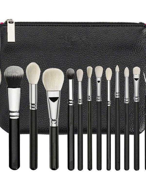 15pcs black makeup brushes