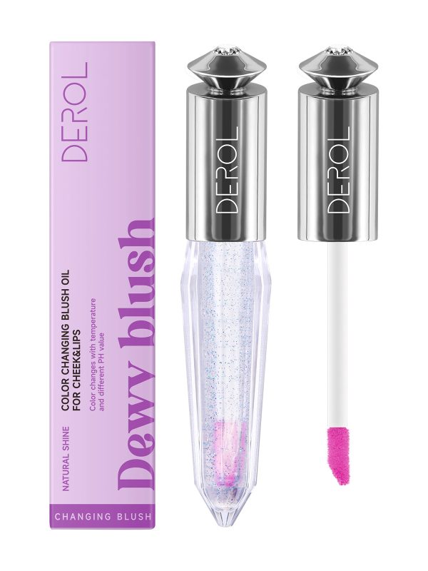 Nude Makeup Rouge High Gloss Transparent Color-changing Blush