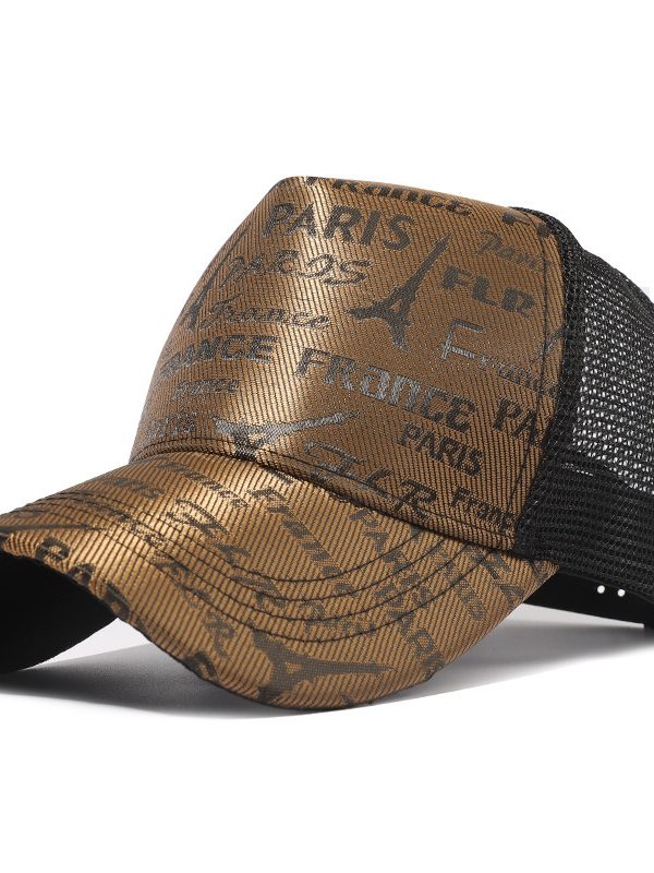 English Letter Tower Printing Fashion Baseball Hat