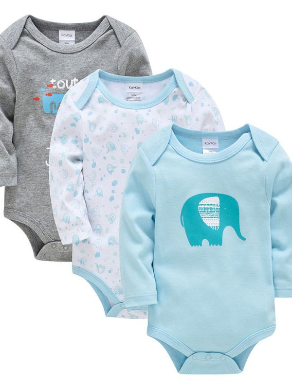 Long sleeve baby clothes cartoon newborn clothes