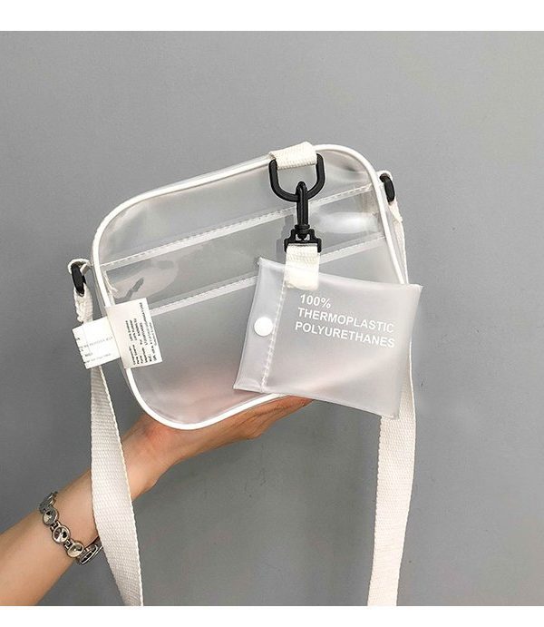 Jelly Transparent Square Bag Simple Mini Messenger Bag