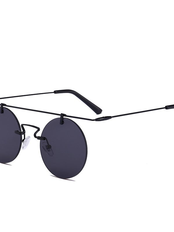 Women's Sun Round Fashion Trend Leisure Travel Punk Sun Glasses