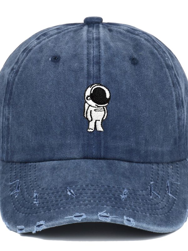 Spaceman Washed-out Vintage Distressed Baseball Cap