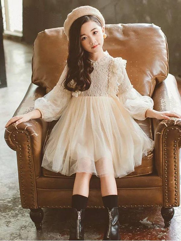 Children's Clothing Girls Autumn Clothing  New  Long-sleeved Princess Dress