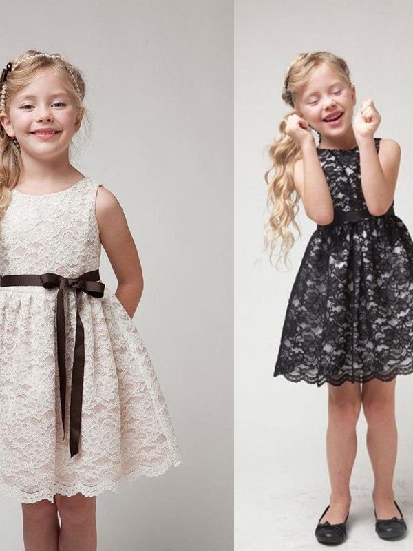 فستان دانتيل للأميرة الكورية للأطفال