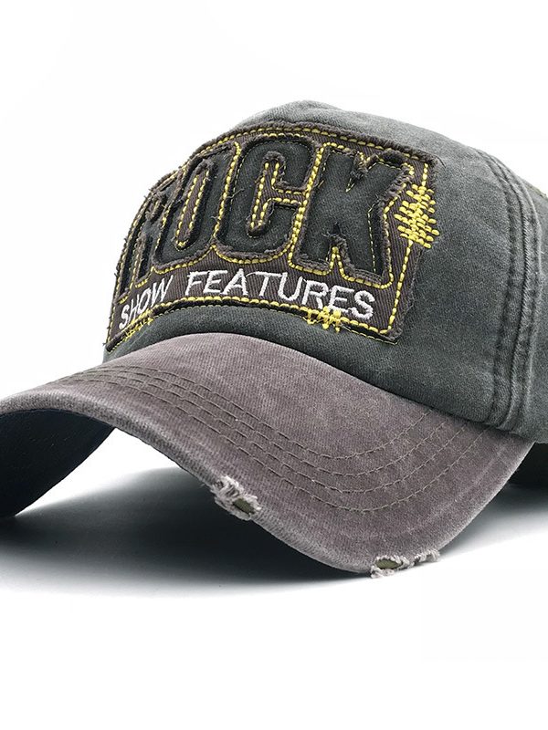 Men's And Women's Brushed Worn Looking Washed-out Cotton Sun Hat