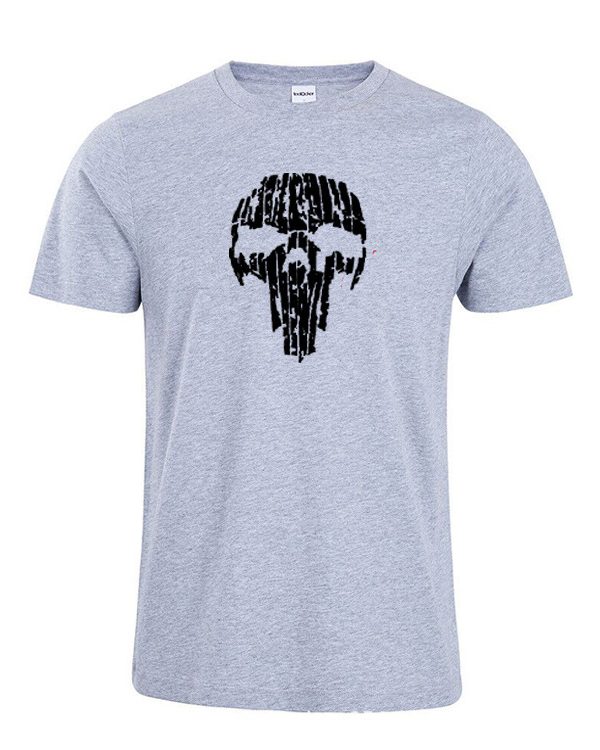 ملابس رياضية من القطن الخالص، ملابس رياضية كاجوال، طباعة جمجمة مكسورة