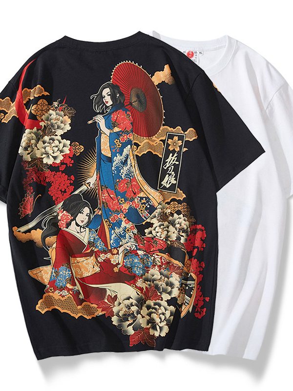 Chinese style cardigan ukiyo-e