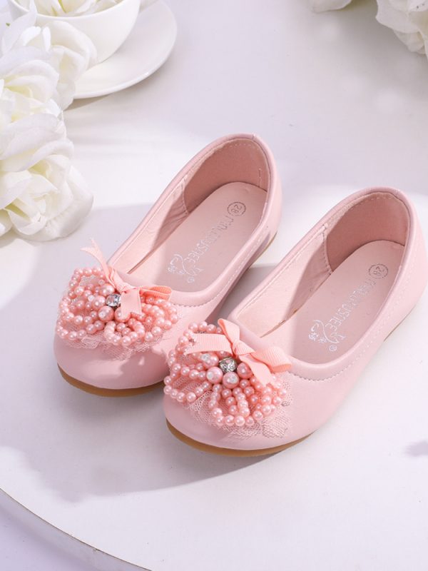 Korean Rhinestone Princess Square Mouth Shoes