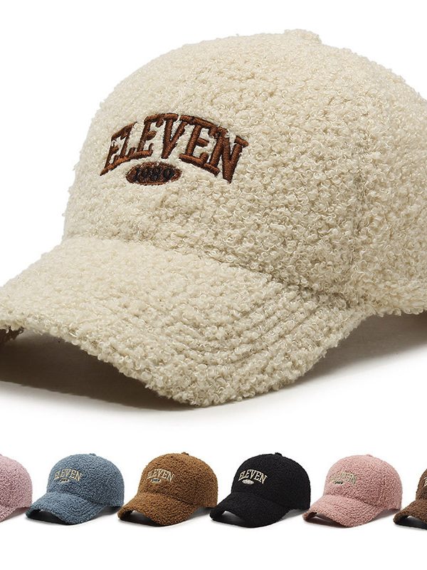 Winter Lambskin Thickened Warm Baseball Cap