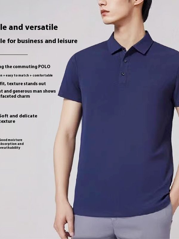 ملابس العمل ذات الياقة المدورة والأكمام القصيرة