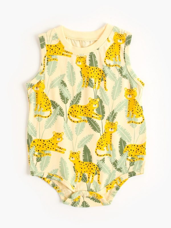 Summer Cartoon Baby Costume Animal Clothes Made Of Pure Cotton