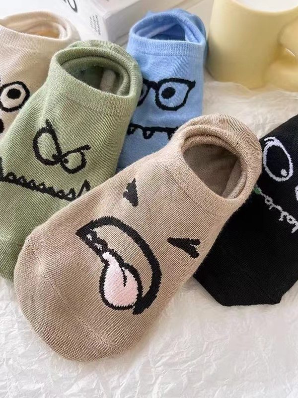 Summer Thin Cartoon Female Silicone Non-slip Socks