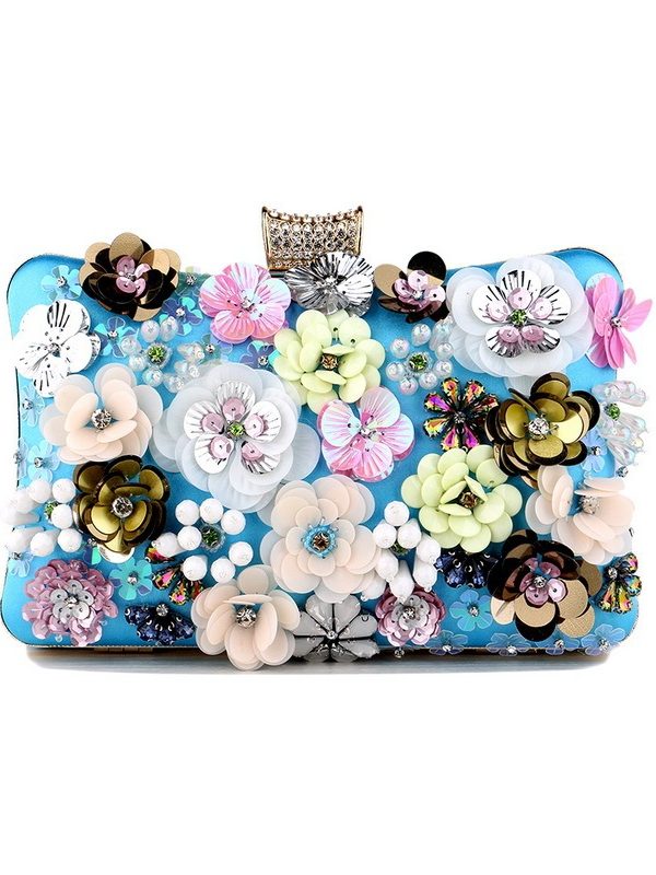 European And American Ladies Flower Banquet Clutch Evening Bag