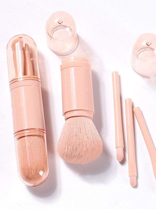 Mini Eye Skin Tone Retractable Portable Four In One Makeup Brush Beauty Tool