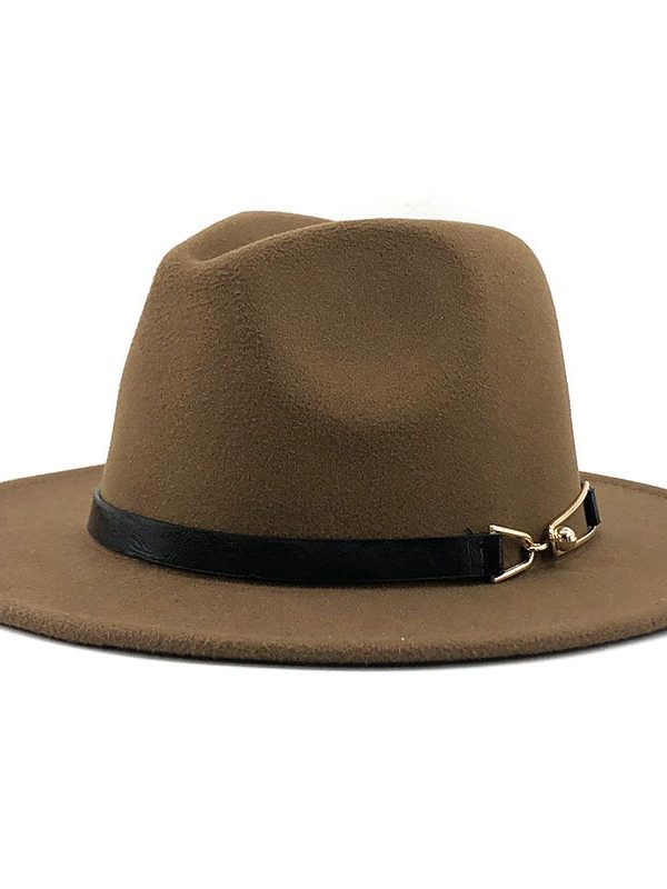 Popular Fedora British Vintage Top Fashion Ladies Woolen Hat