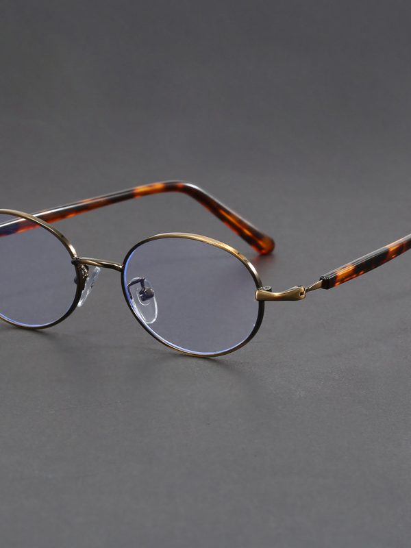 Oval TR90 Temple Retro Round Glasses Republic Of China Style