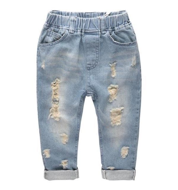 بنطال جينز ضيق وخفيف