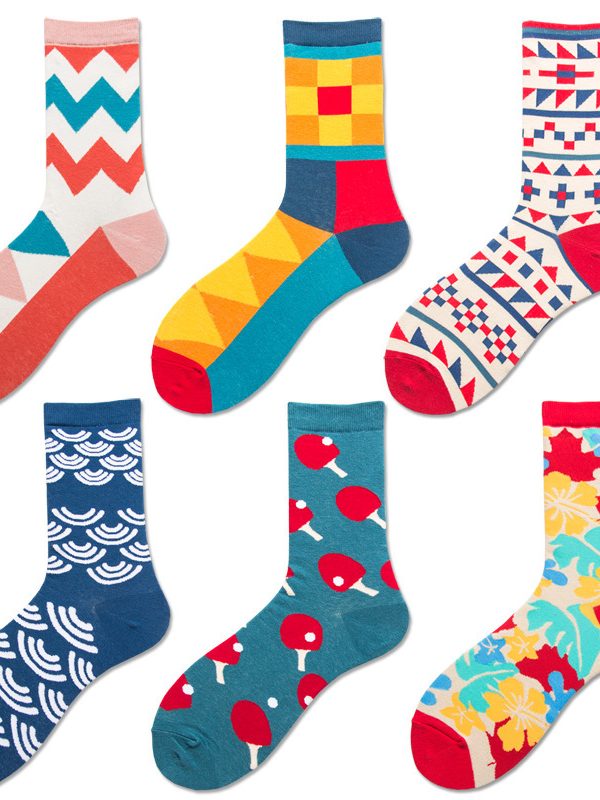 جوارب رجالية ربيعية وخريفية بتصاميم ماسية ومناظر طبيعية من ماركة تايد