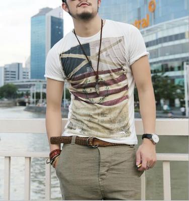 سلع عبر الحدود، إصلاح تي شيرت بأكمام قصيرة، علم شخصية رايس للرجال