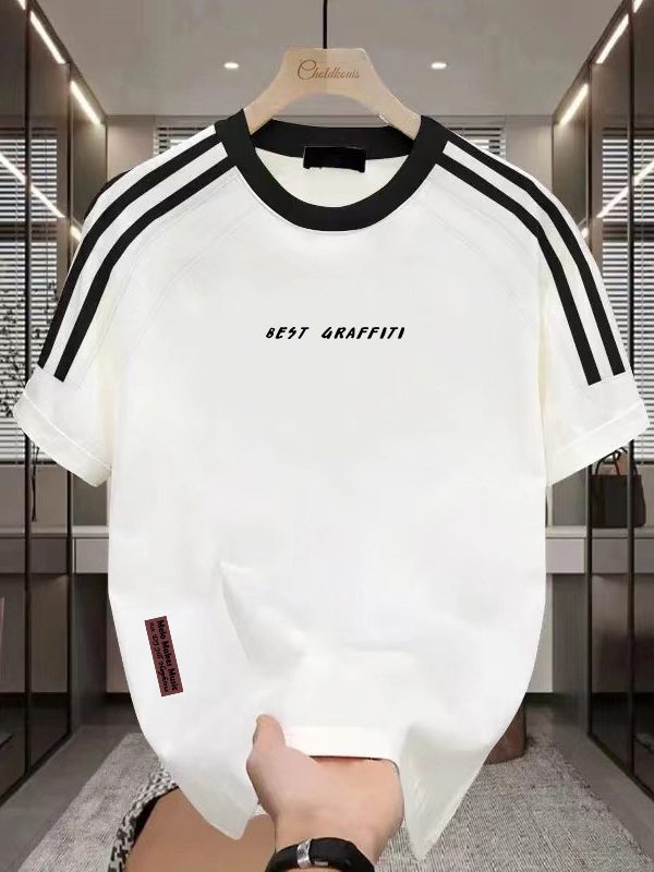 Men's Summer Thin Heavy Cotton Short Sleeve