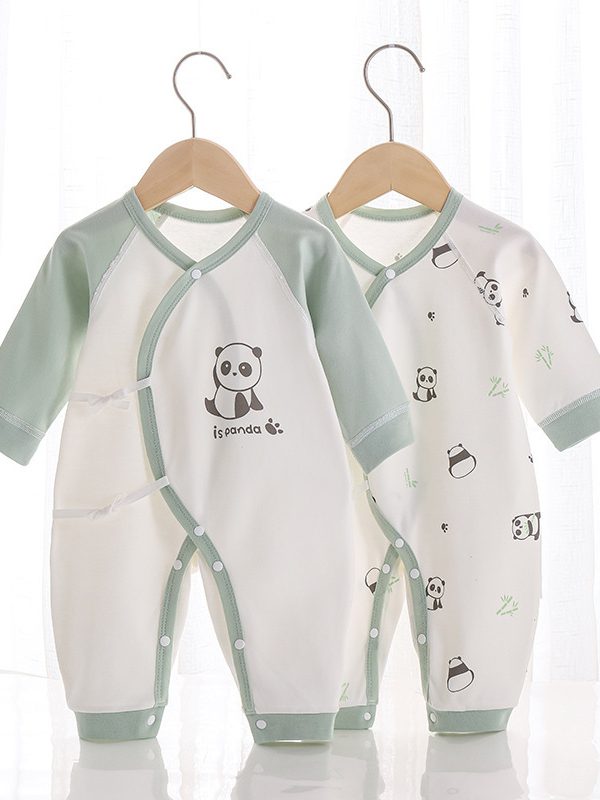 Newborn Clothes Pure Cotton Boneless Baby Jumpsuit Four Seasons Bandage