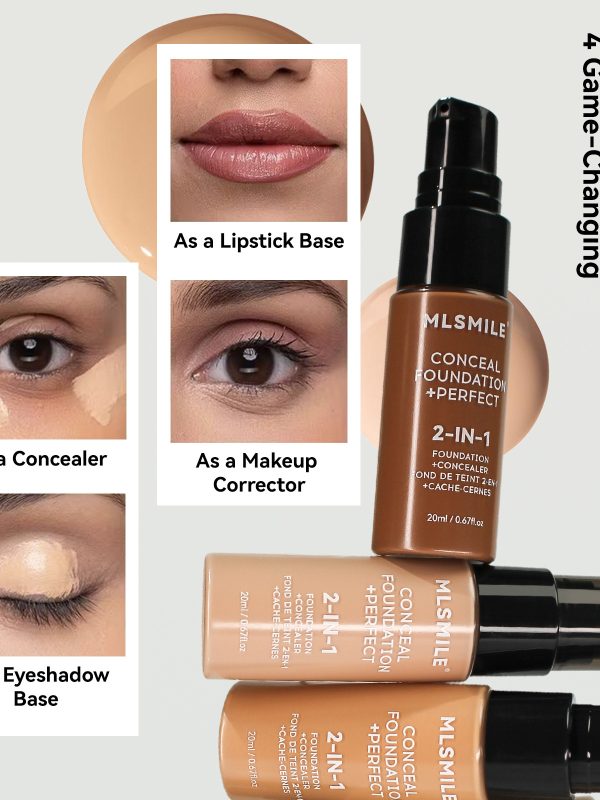 مكياج طويل الأمد مقاوم للتلطخ مقاوم للماء ومقاوم للعرق سهل الدفع للفتح يسيطر على الدهون ويخفي عيوب البشرة