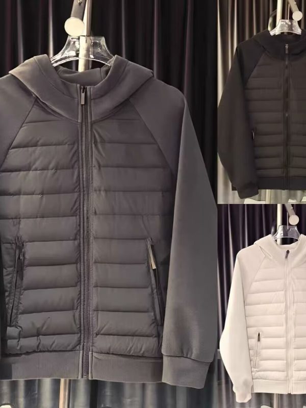 Men's Fashion Duck Down Thin Hood Warm Down Jacket