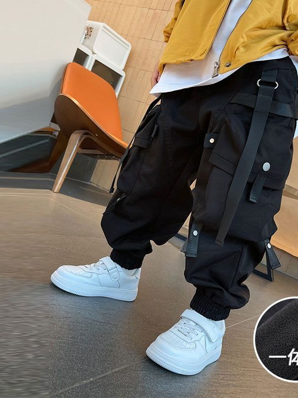 بنطلونات تنكرية على الطراز الغربي بنطلونات عمل عصرية للأولاد الوسيمين والأطفال الأكبر سنًا