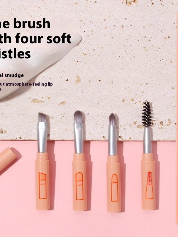 Multifunctional All-aluminum Tube Four-cut Makeup Brush Makeup Tools