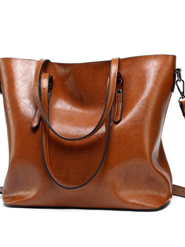 new European fashion bags handbag shoulder bag tote bag winter oil