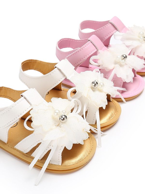 The new summer nubao lovely flowers sandals Baby Toddler shoes Dichotomanthes slip shoes support one generation
