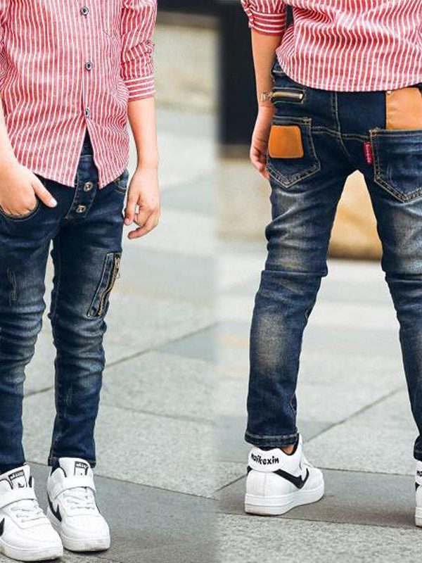 بنطلون جينز مطاطي للأولاد