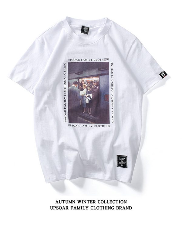 Retro abstract printed cotton