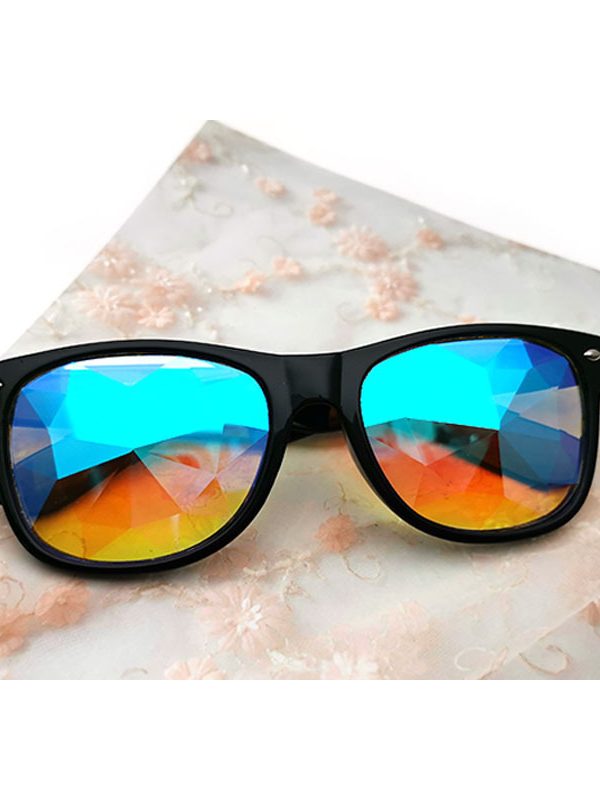 نظارات من زجاج أظافر الأرز متعددة الأوجه، نظارات دعائية للتصوير في بار الرقص