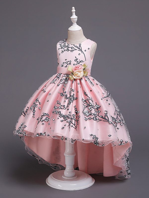 فستان الأميرة بدون أكمام للفتيات - شخصية الموضة