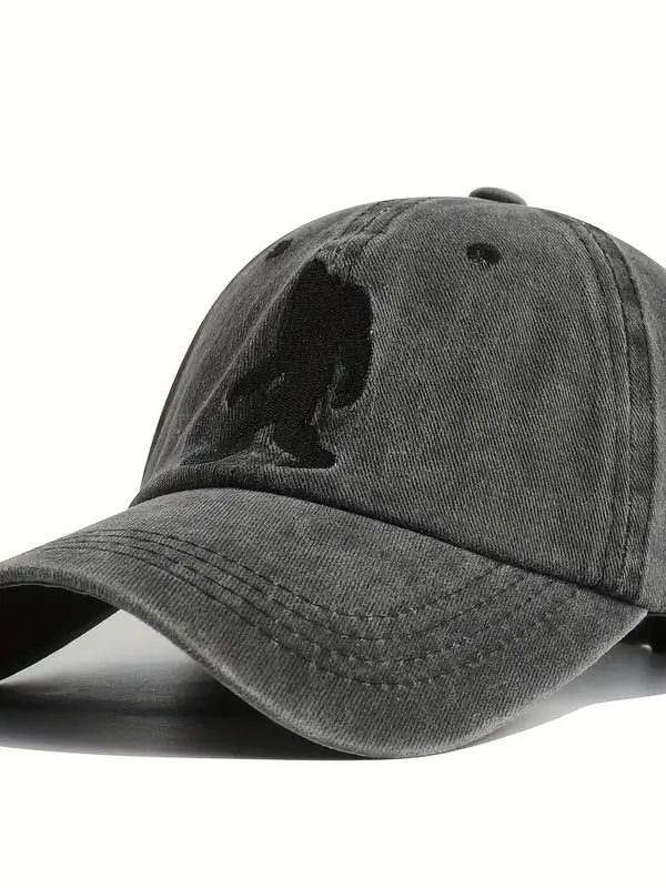 Orangutan Embroidered Washed Baseball Cap Outdoor Leisure
