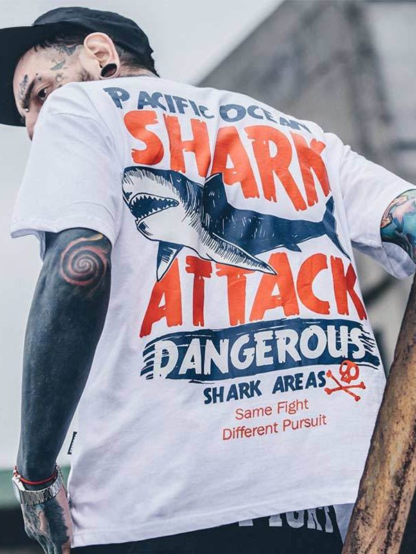 Men and women wild street short sleeves