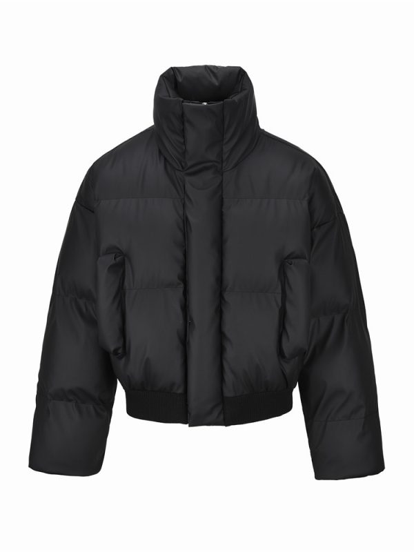 High-grade Solid Color Turtleneck Cotton-padded Coat Fashion Brand Men's Clothing Coat